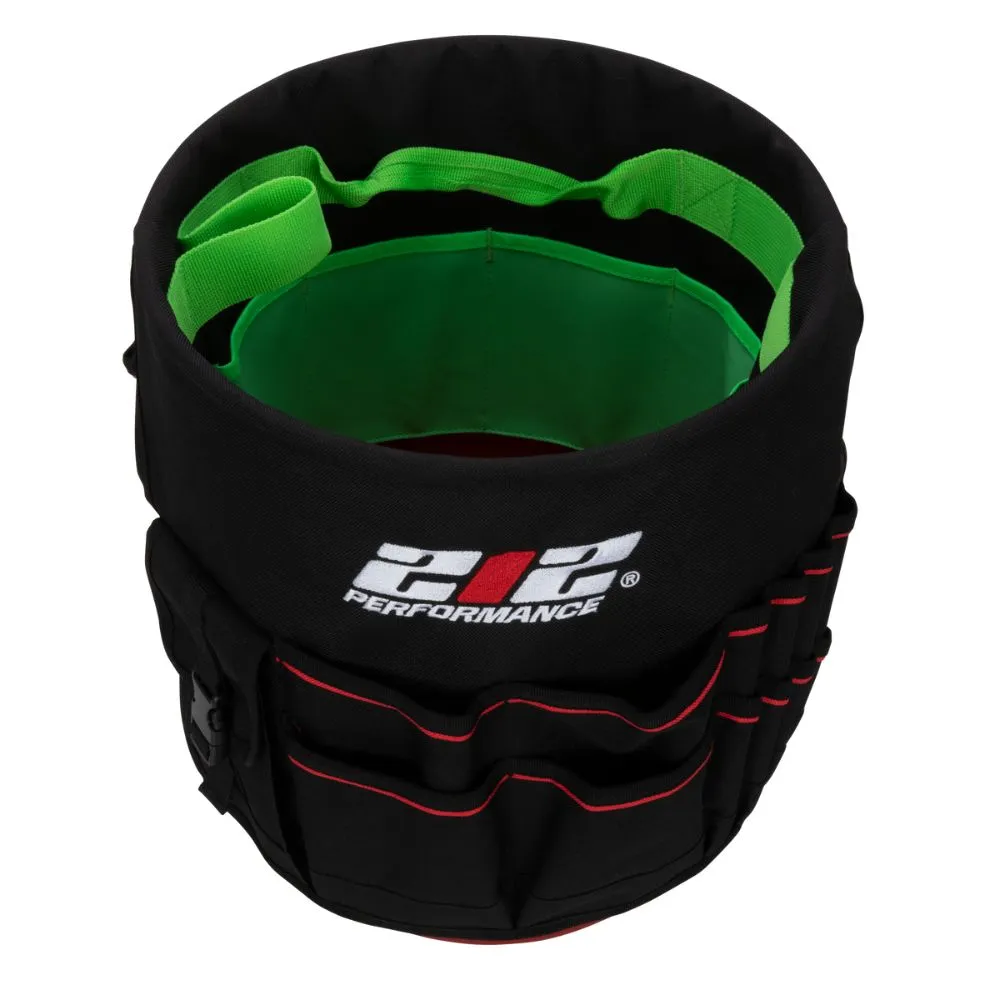 212 Performance BKO29-05 29-Pocket 5-Gallon Bucket Tool Organizer Black;Green;Red