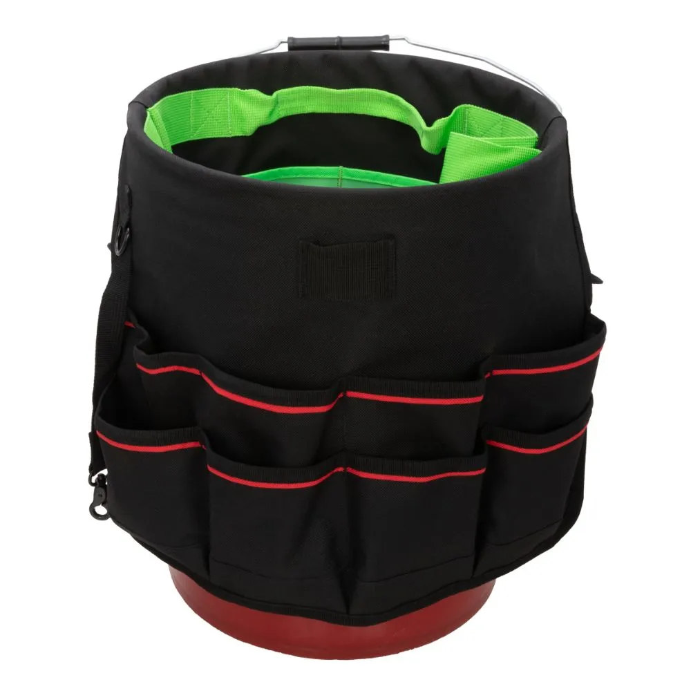 212 Performance BKO29-05 29-Pocket 5-Gallon Bucket Tool Organizer Black;Green;Red