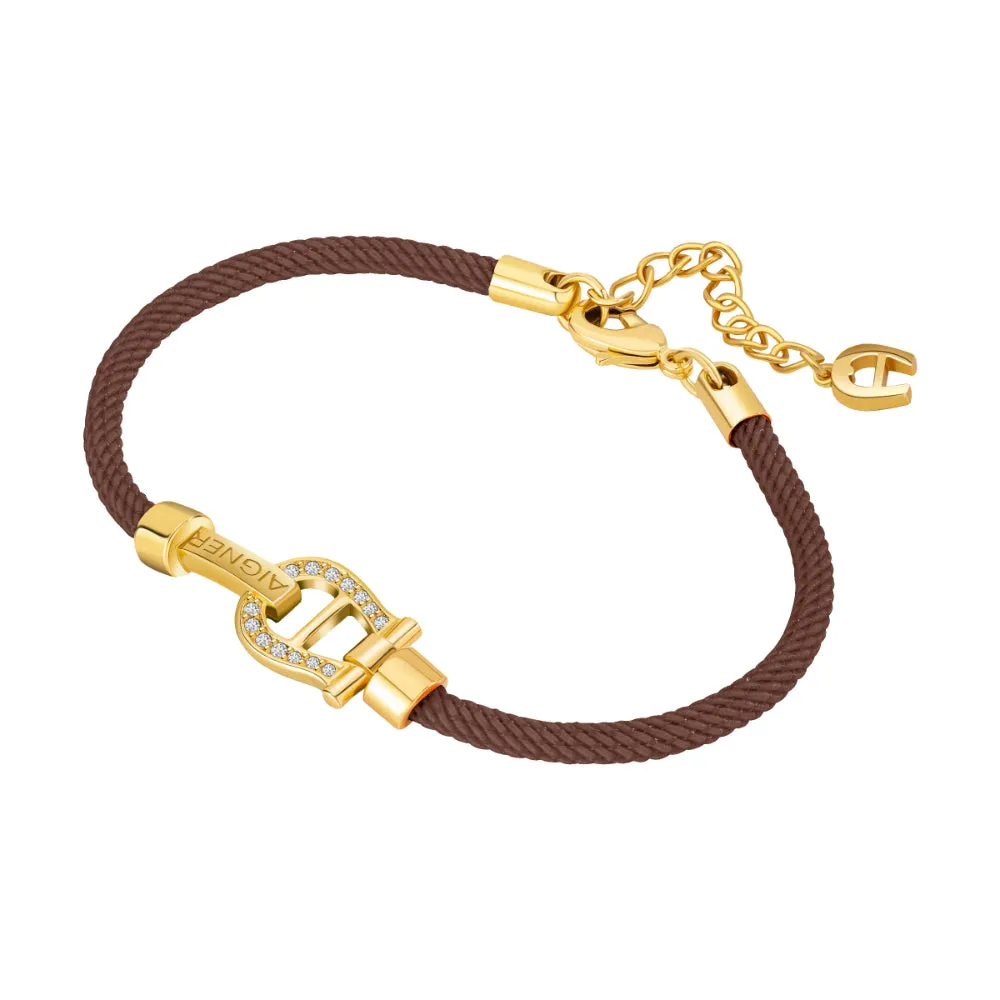 Aigner  Women Brown and Gold-Plated Bracelet