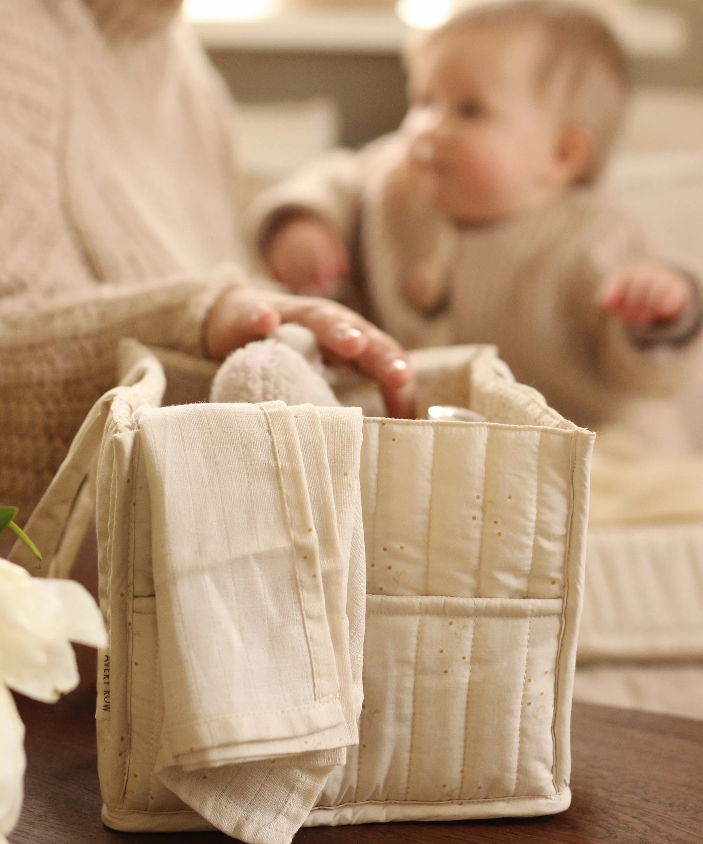 Avery Row Nappy Caddy - Wild Chamomile