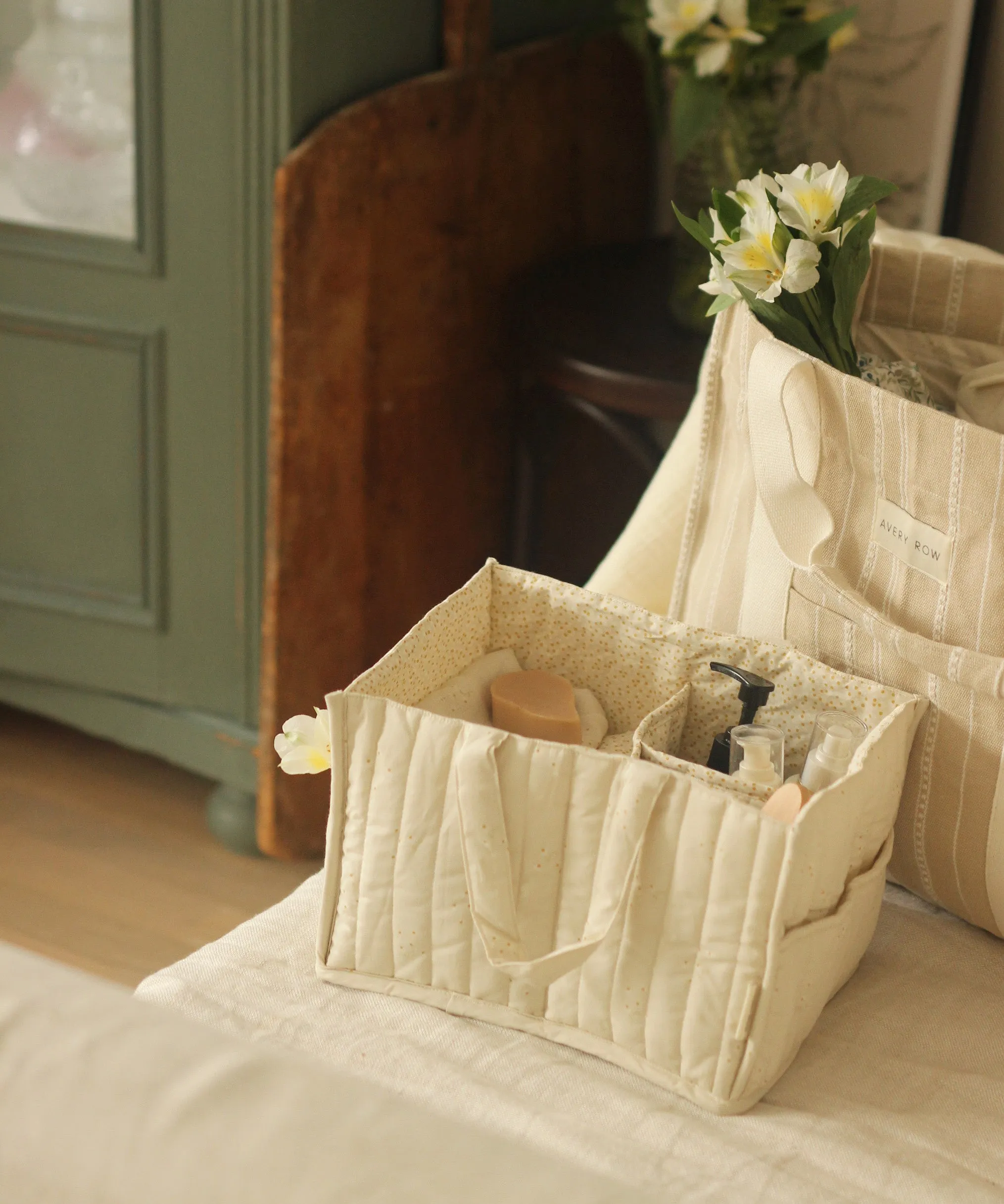 Avery Row Nappy Caddy - Wild Chamomile