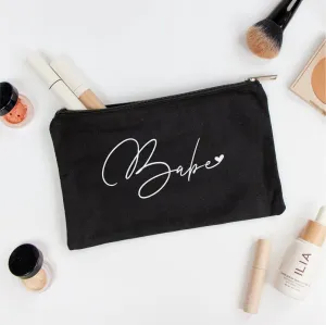 Babe Bridesmaid Makeup Bag