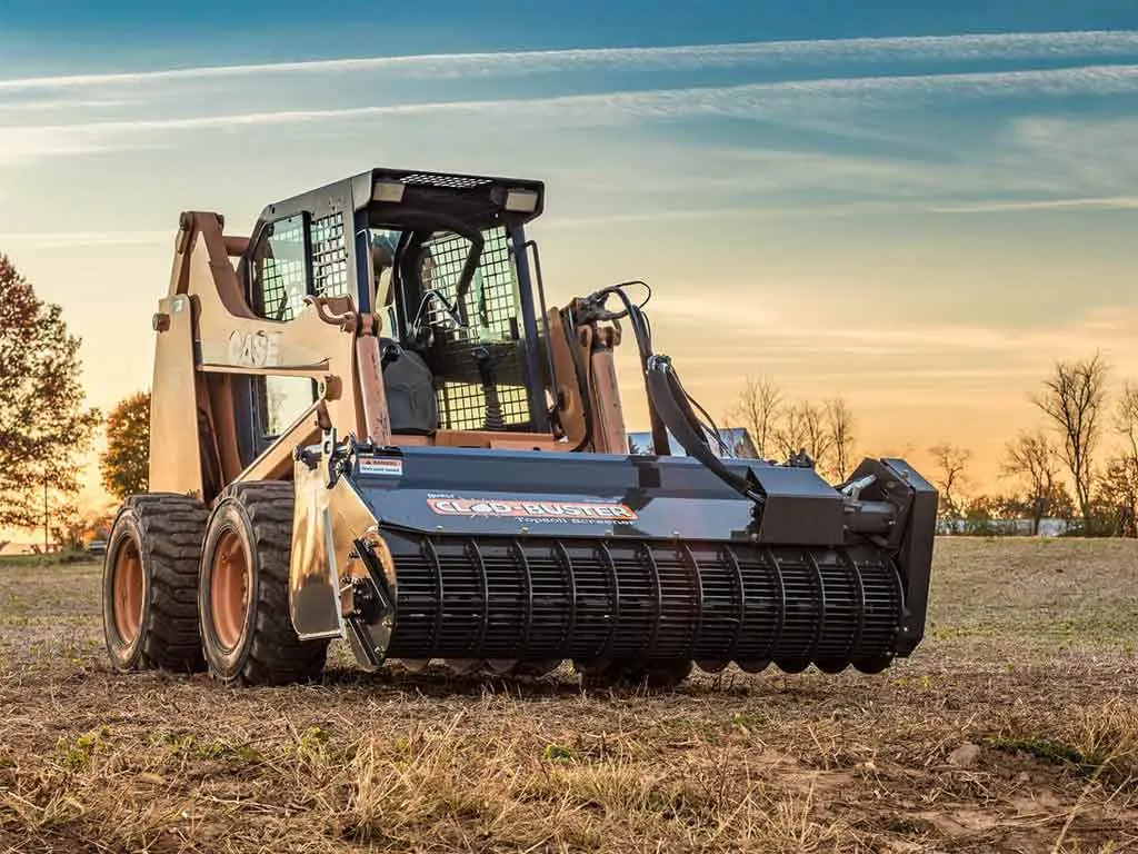 BURLY CLOD BUSTER screen bucket for skid steer loaders