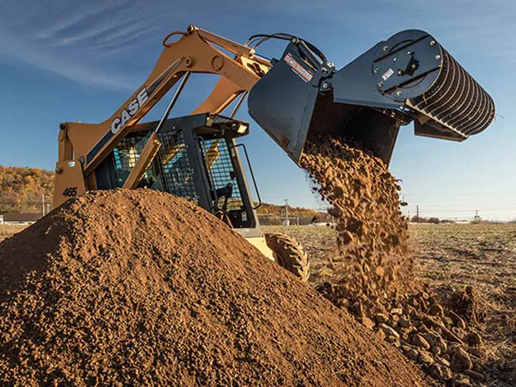 BURLY CLOD BUSTER screen bucket for skid steer loaders