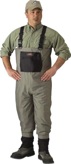 Caddis Breathable Stockingfoot Waders - Short Stout - Tan/Black