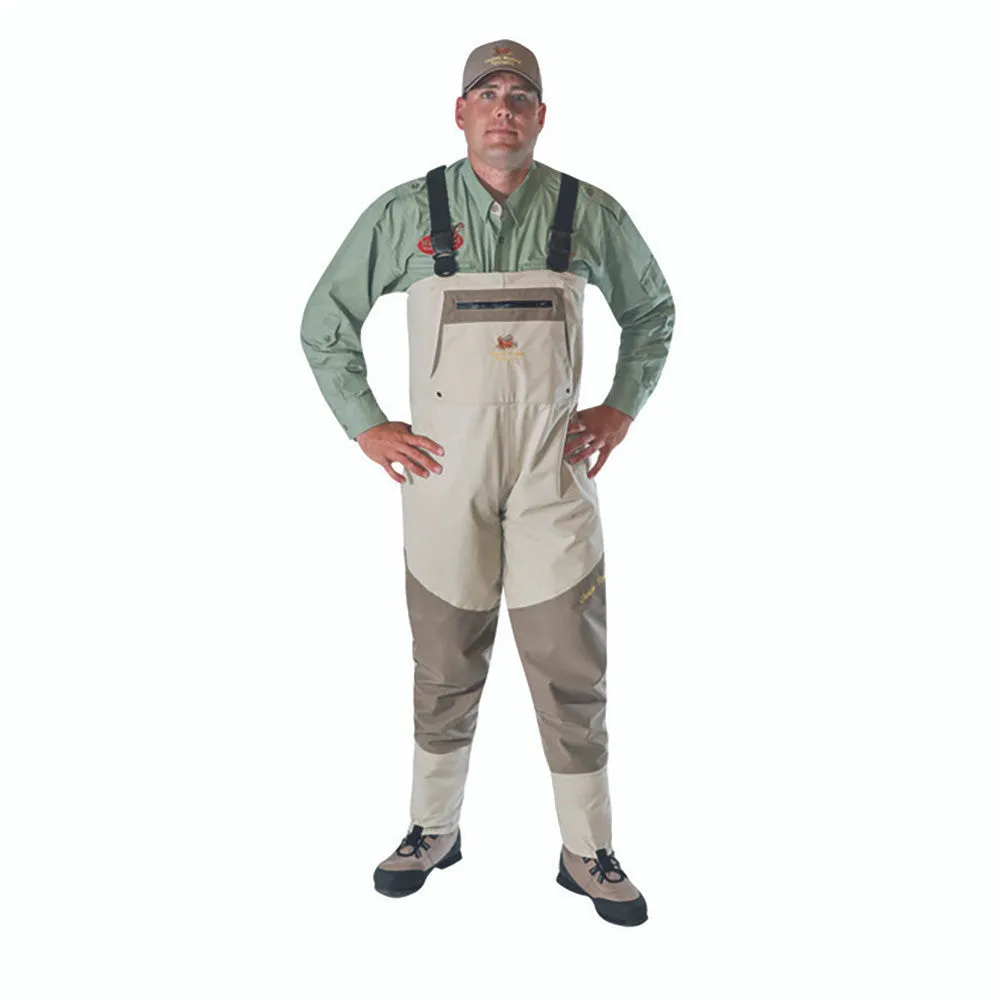 Caddis Mens Beige/Brown Northern Guide Breathable Stockingfoot Waders