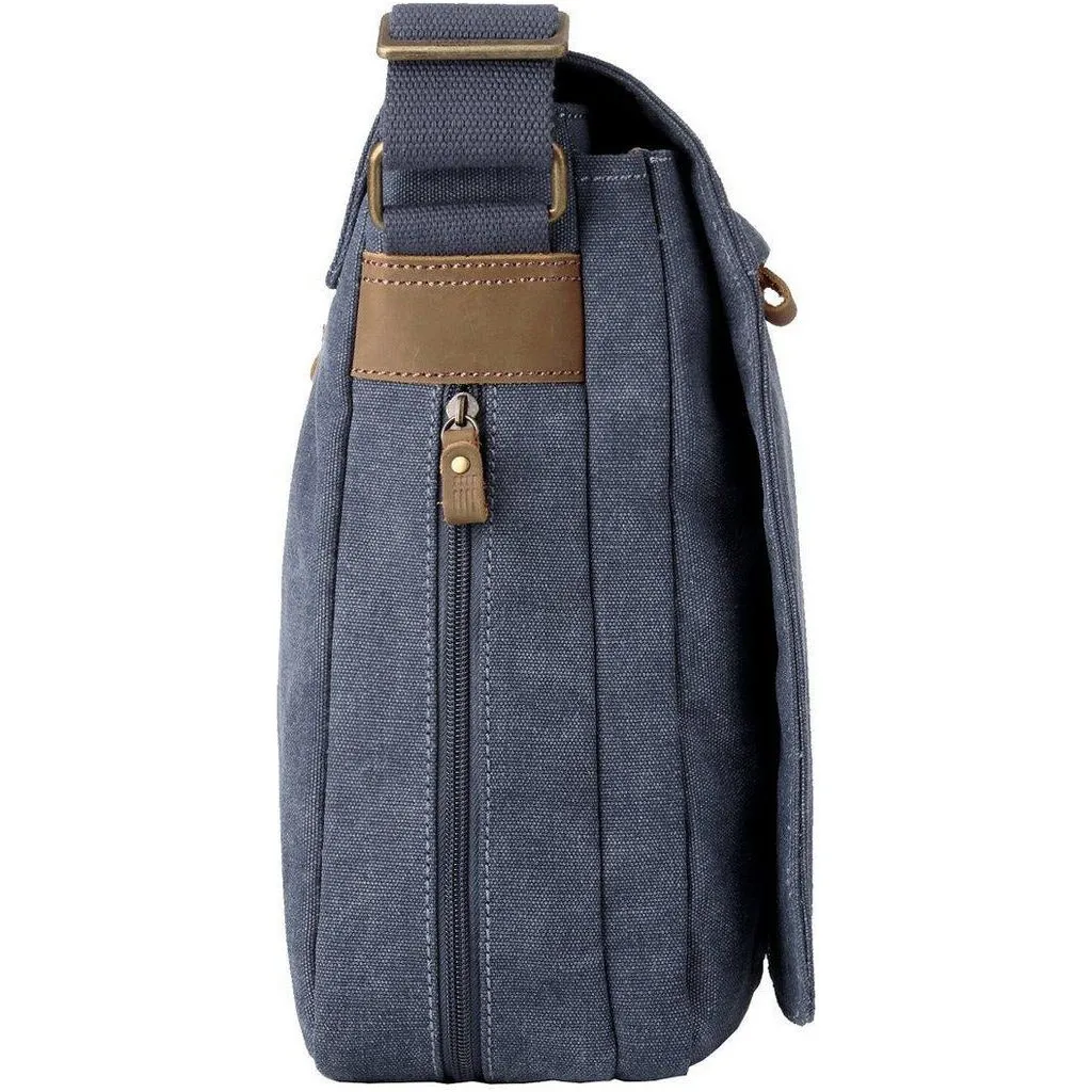 Canvas Laptop Messenger Bag - Troop London Classic  - 18'' Diagonally