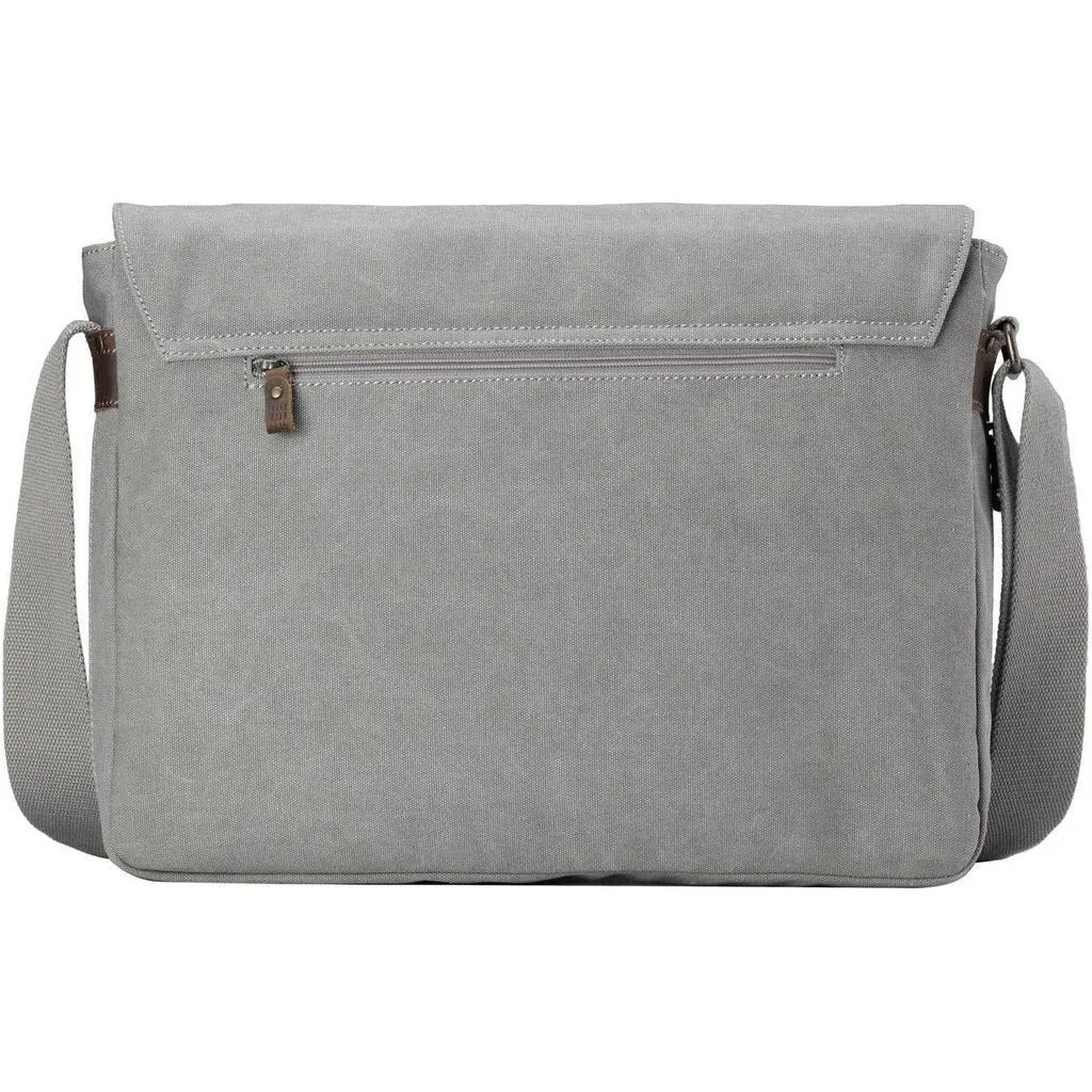 Canvas Laptop Messenger Bag - Troop London Classic  - 18'' Diagonally