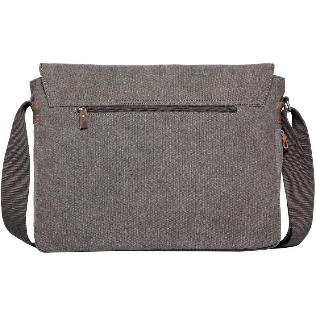 Canvas Laptop Messenger Bag - Troop London Classic  - 18'' Diagonally