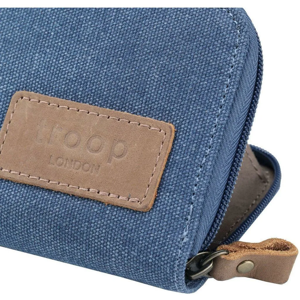 Canvas Purse - Troop London Canvas Zip Around Wallet - 5 Colours