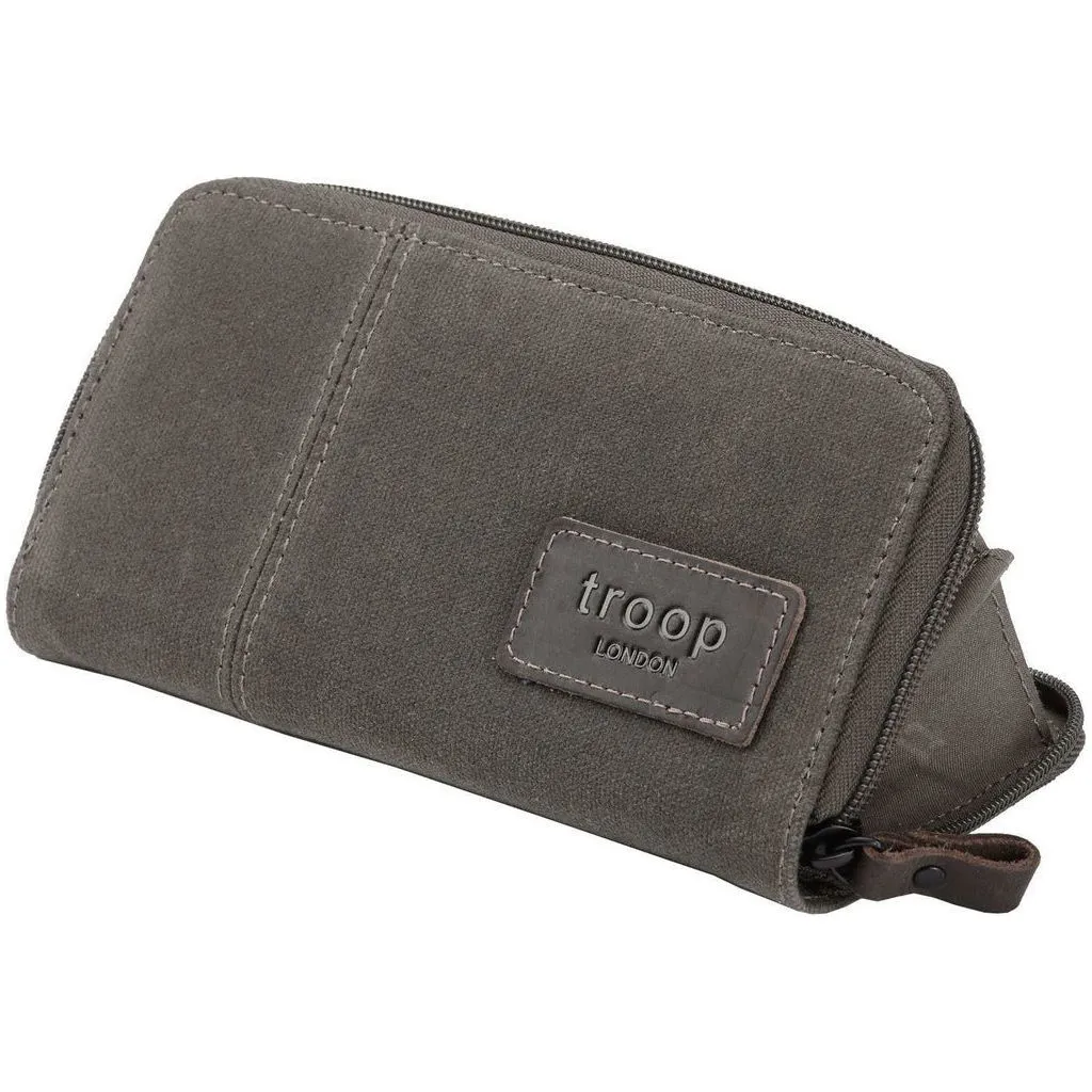 Canvas Purse - Troop London Canvas Zip Around Wallet - 5 Colours