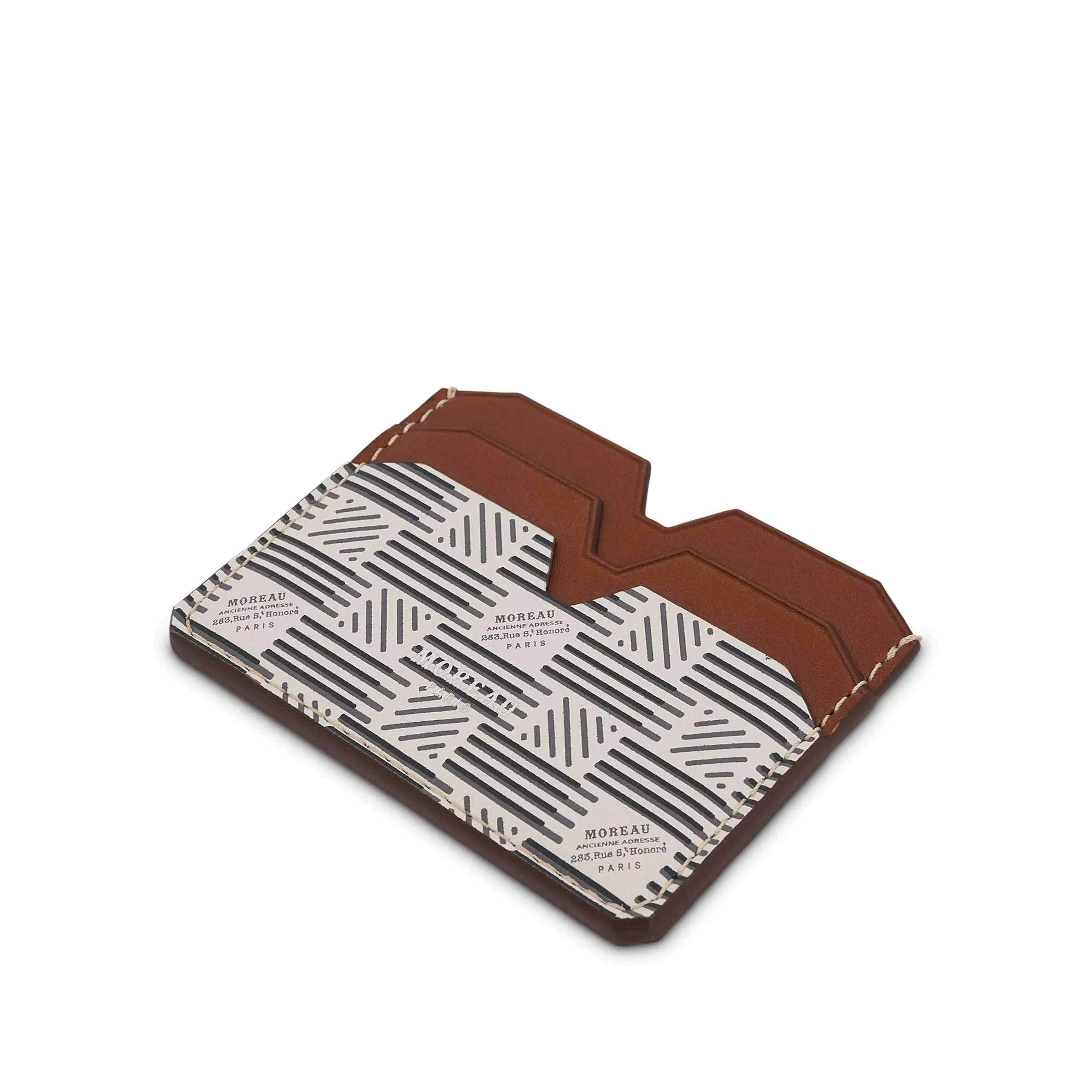 CM 4CC Cardholder in White/Brown