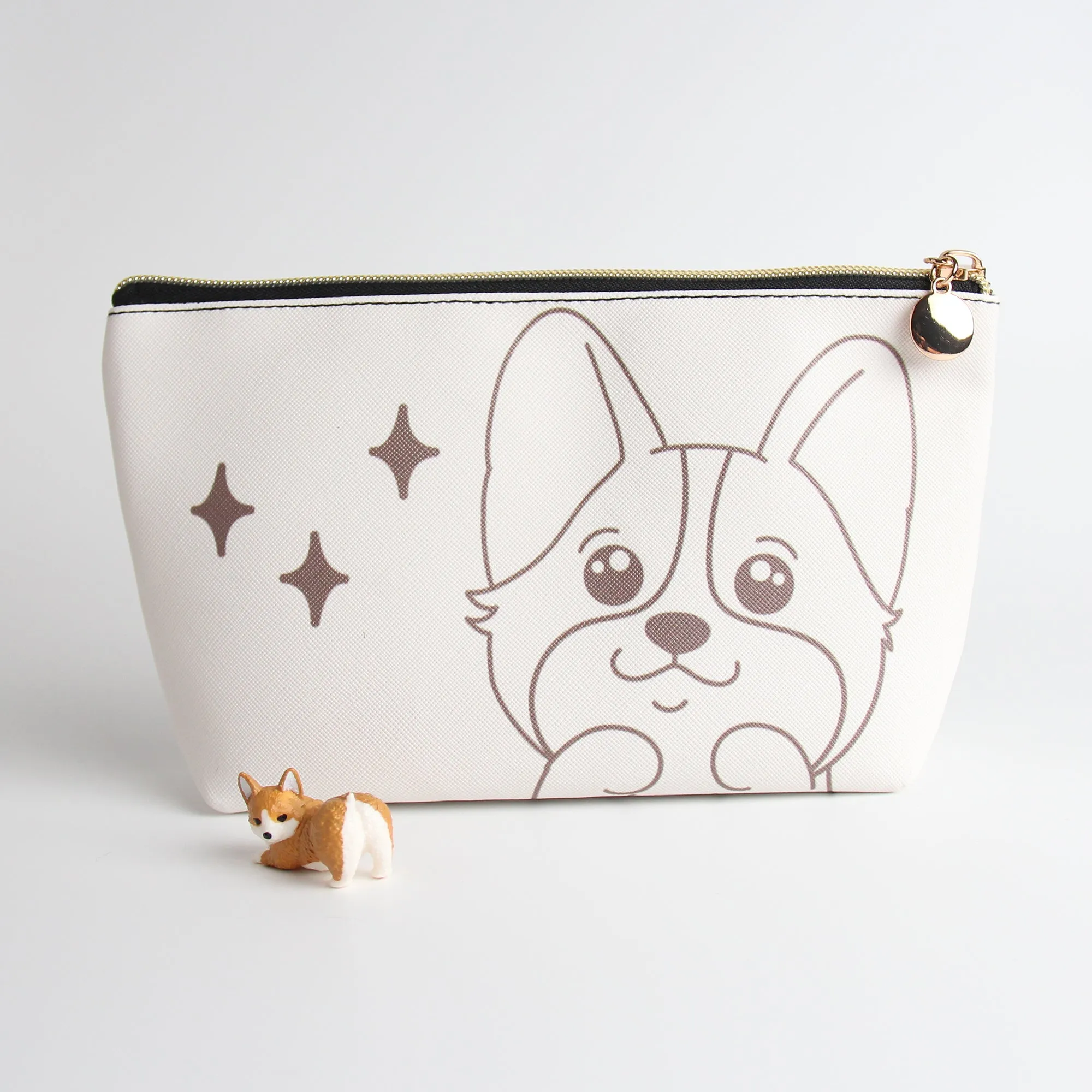 Corgi Travel Makeup Pouch – Chic & Functional Cosmetic Organizer