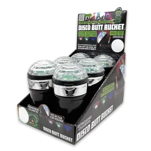 Disco Butt Bucket with Sound Activated LED Lights - 6 Pieces Per Retail Ready Display 23742