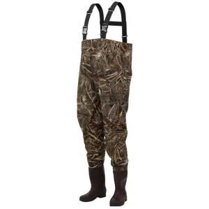 Frogg Toggs Mens Realtree Max-5 Rana II PVC Cleated Bootfoot Chest Waders