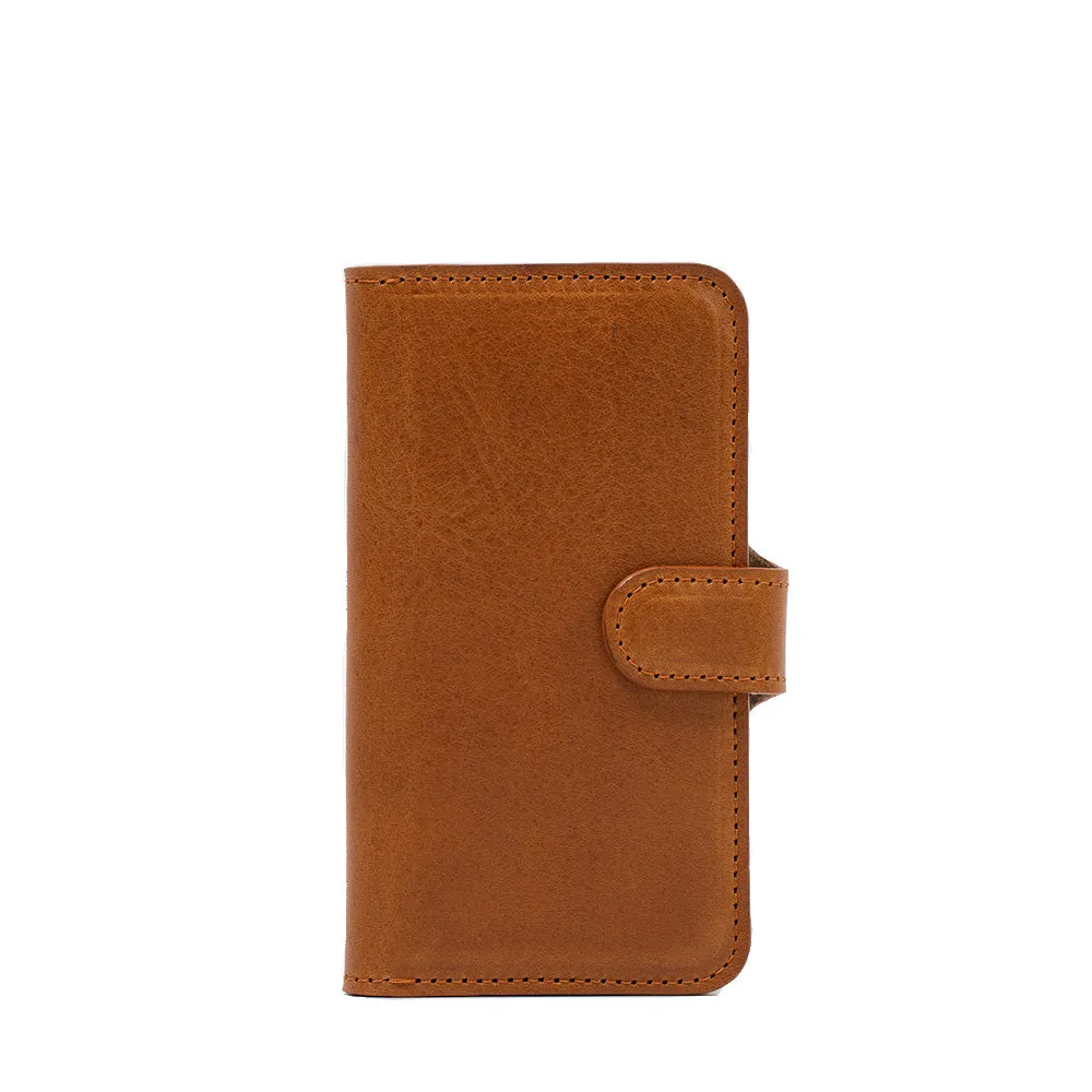 iPhone 16 series Leather MagSafe Folio Case Wallet with Grip