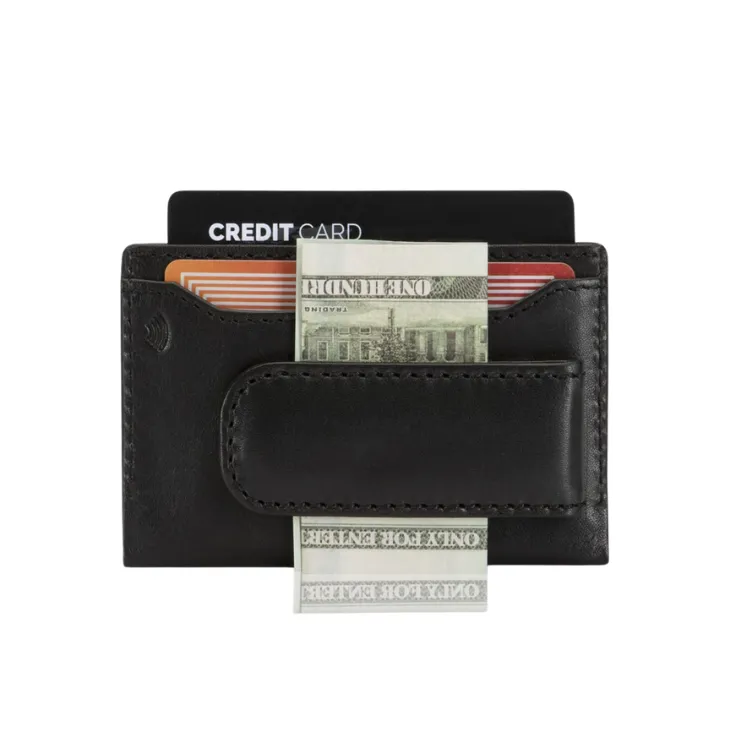 Jekyll & Hide Money Clip Card Holder - Black