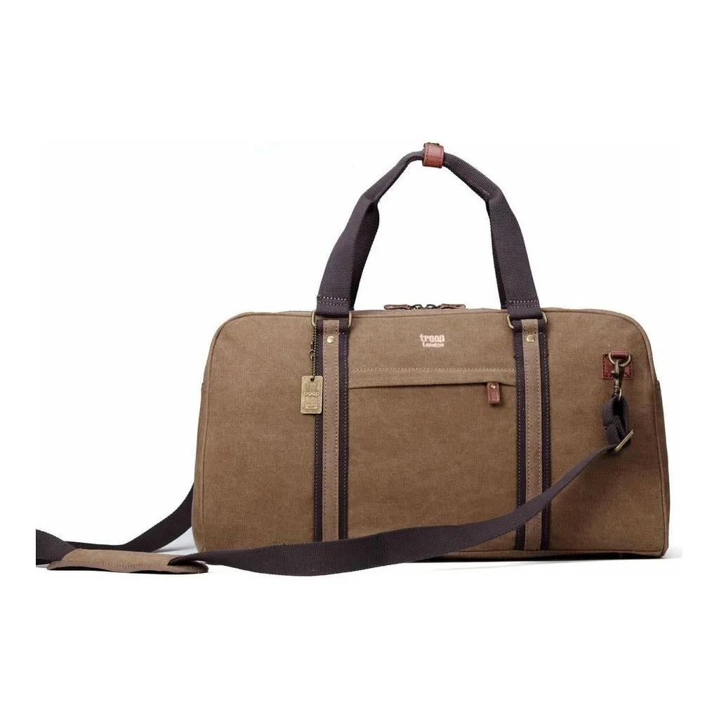 Large Holdall Weekend Bag - Troop Classic Canvas Travel Duffel Bag - 5 Colours