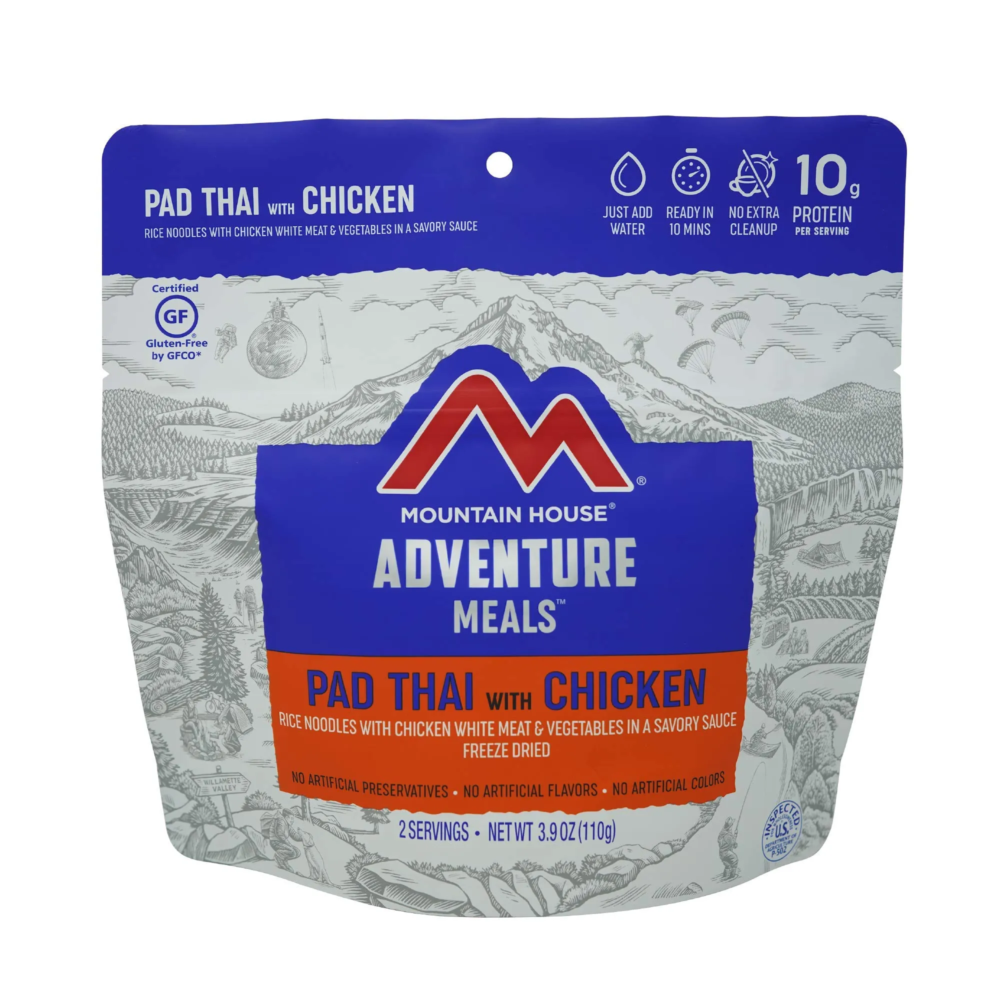 Mountain House - Pad Thai with Chicken Pouch - 6 Pack