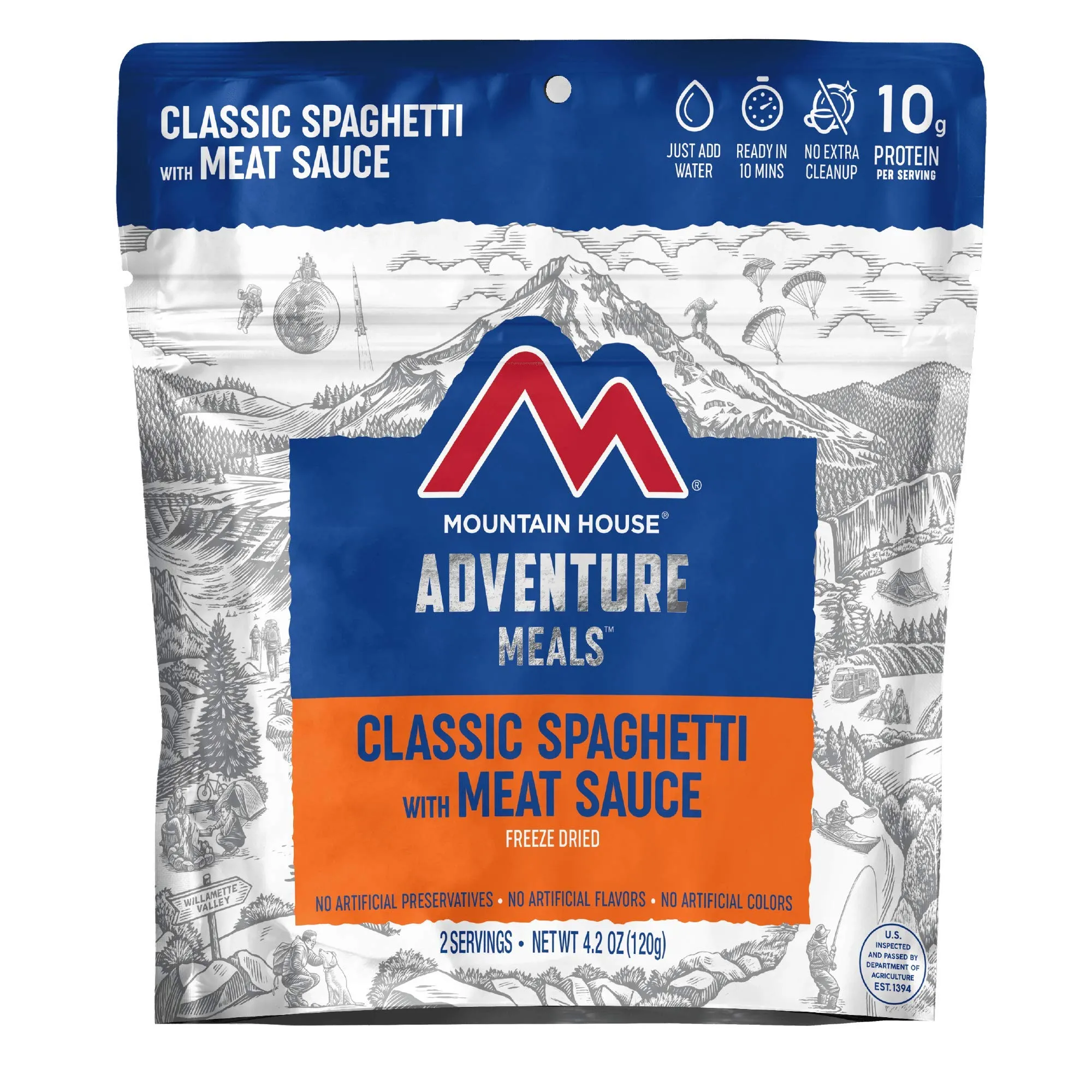 Mountain House - Spaghetti with Meat Sauce Pouch - 6 Pack