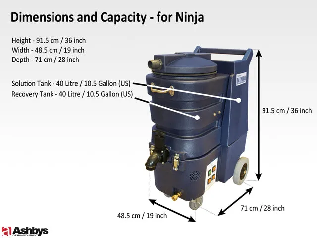 Ninja Carpet Cleaning Machine | 400 psi | Std   HD 3 Stage 5.7" PERFORMANCE Vacs | V2 SteamMate