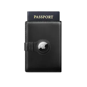 Premium Leather AirTag Travel Wallet