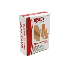 Ready First Aid 50 Assorted Adhesive Bandages