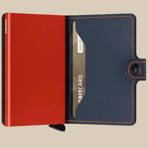 Secrid Miniwallet Matt Night Blue & Orange