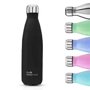 The Better Home 500 Stainless Steel Insulated Water Bottle 500ml | Thermos Flask 500ml | Hot and Cold Steel Water Bottle 500ml (Pack of 1, Purple)