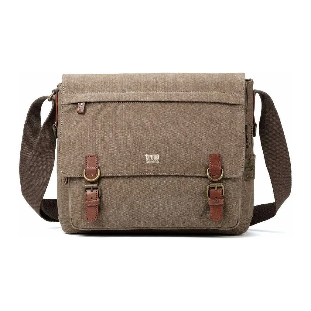 Troop London - Classic - Canvas Laptop Messenger Bag - Available in 5 Great Colours