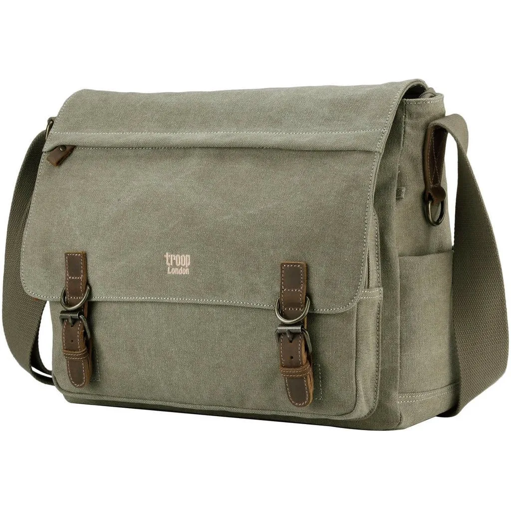 Troop London - Classic - Canvas Laptop Messenger Bag - Available in 5 Great Colours