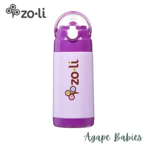 Zoli d.lite Vacuum Insulated Straw Drink Bottle 10oz - Purple